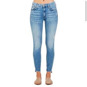 MOTHER Denim The Looker Ankle Step Fray Jeans Size 26